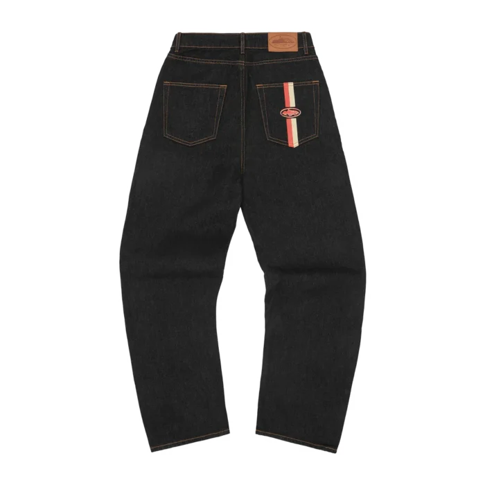 DUAL STRIPE BAGGY JEANS - 1