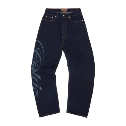 Frayed Denim Baggy Jeans