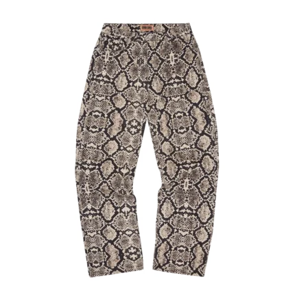 SNAKESKIN DENIM WORKWEAR PANT