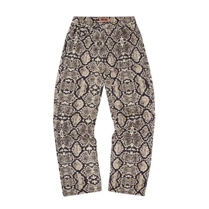 SNAKESKIN DENIM WORKWEAR PANT